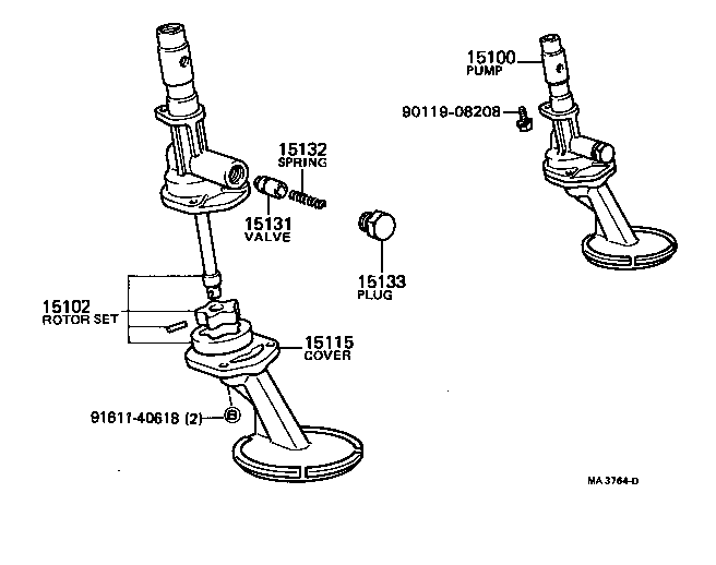 15147-38020 GASKET(FOR OIL STRAINER) product image