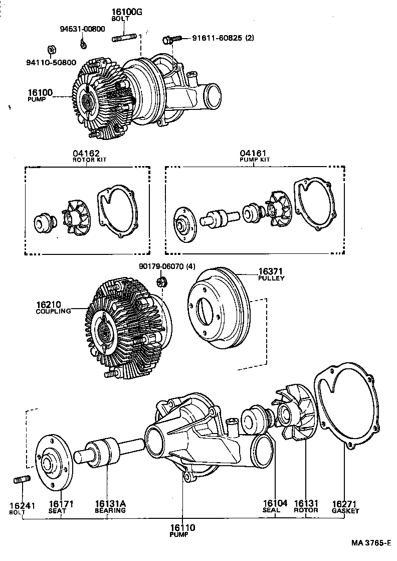16193-13020 BOLT, STUD(FOR WATER PUMP COUPLING) product image