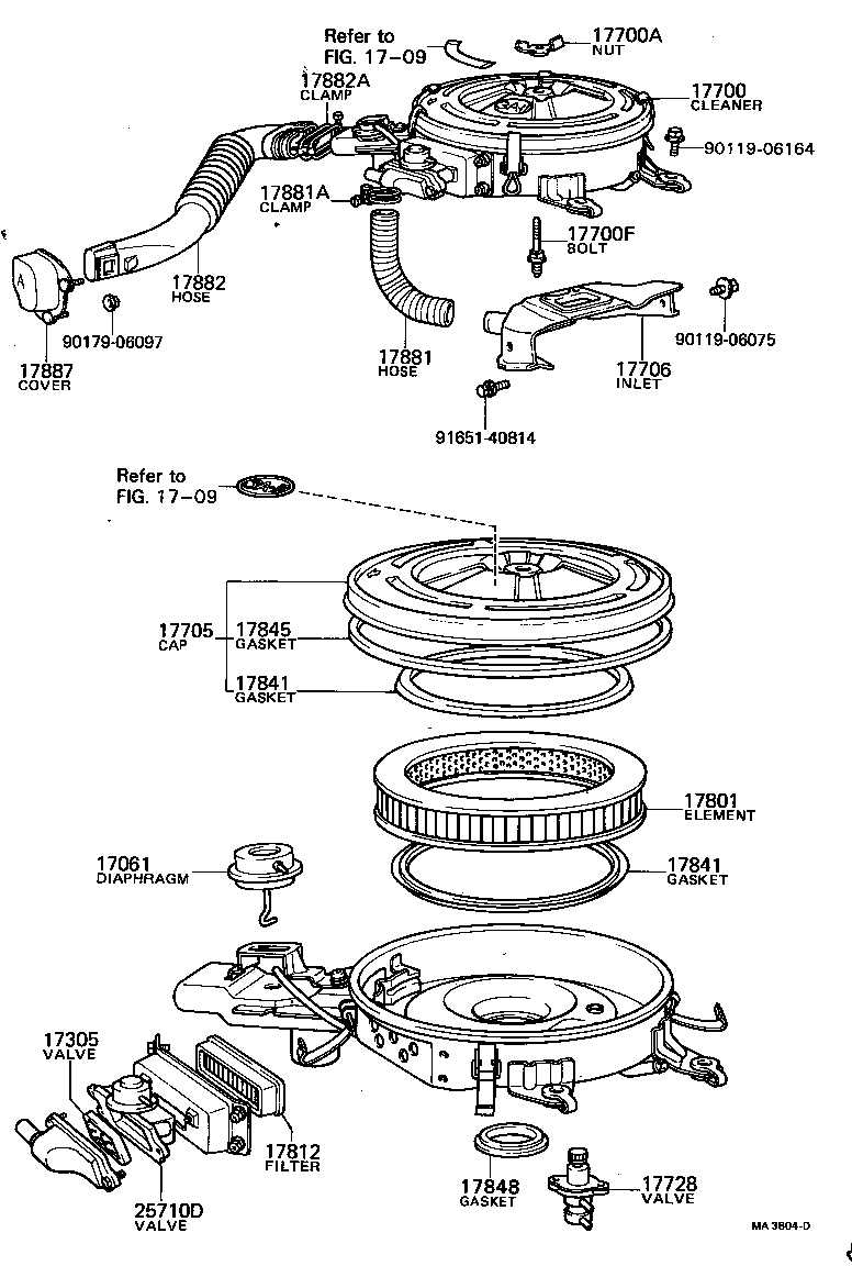 17705-26050 CAP SUB-ASSY, AIR CLEANER product image