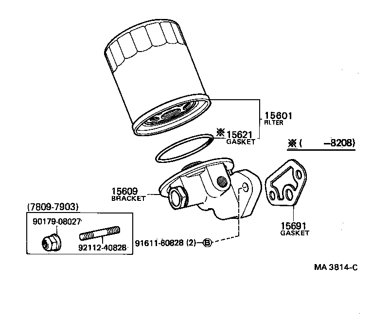 15691-22011 GASKET, OIL FILTER product image