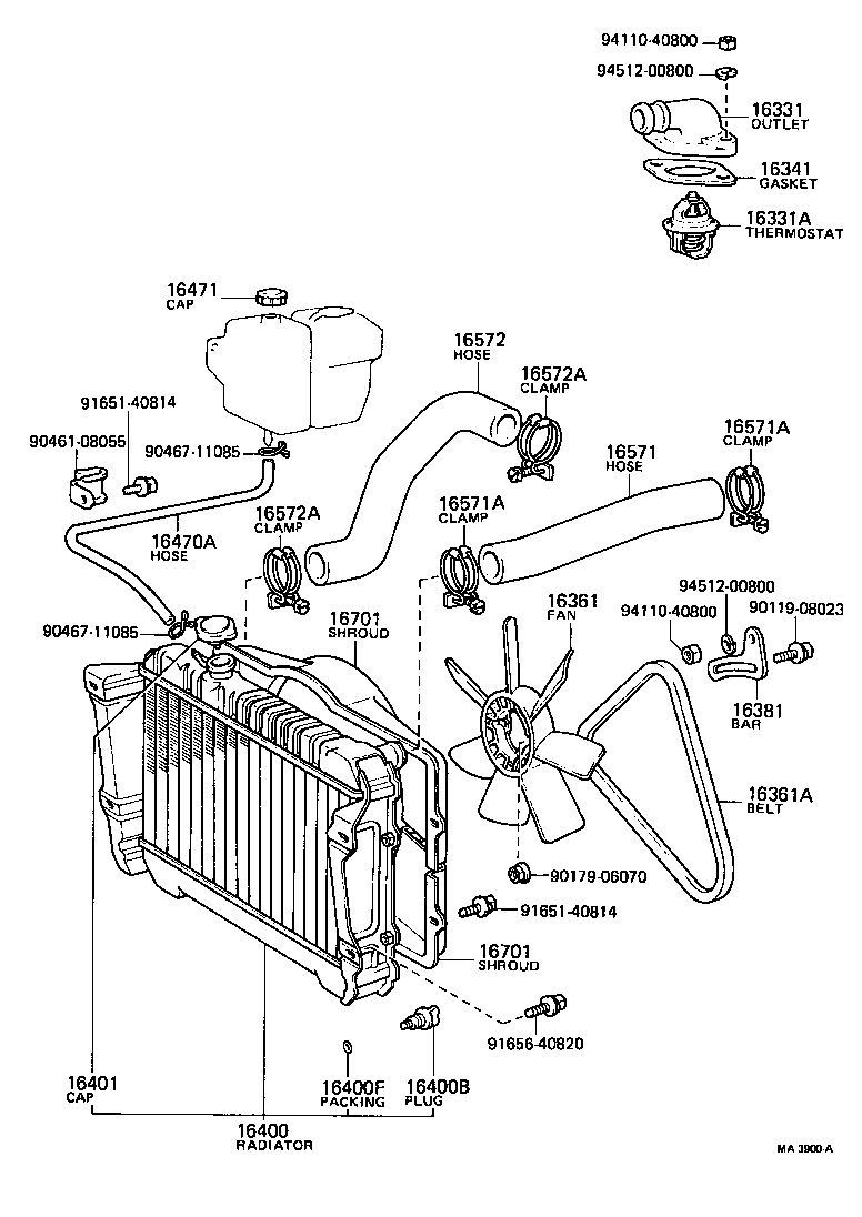 16331-44020 OUTLET, WATER product image