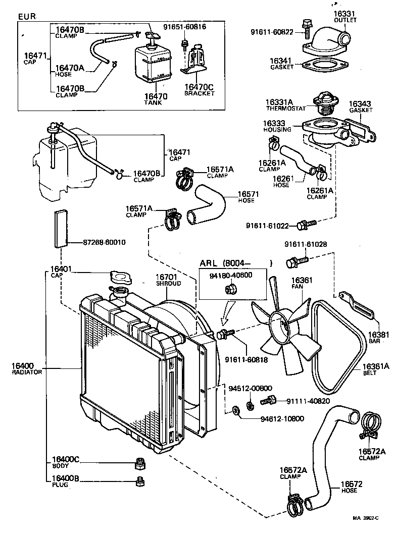 16301-60060 OUTLET, WATER product image
