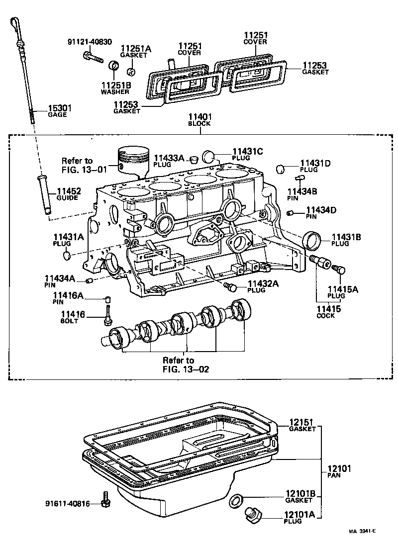 11401-49286 BLOCK SUB-ASSY, CYLINDER product image