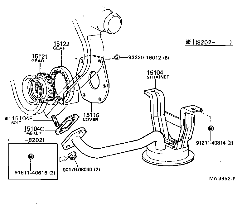 15149-54011 GASKET(FOR OIL STRAINER) product image