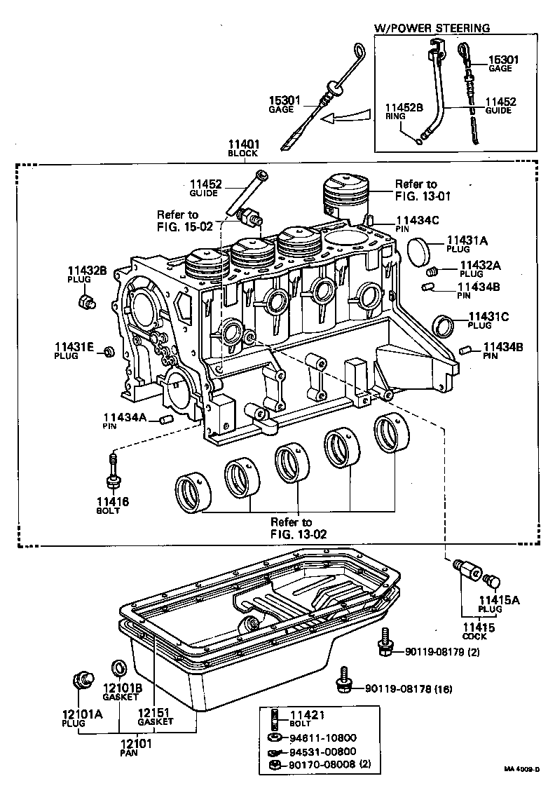 11401-19085 BLOCK SUB-ASSY, CYLINDER product image