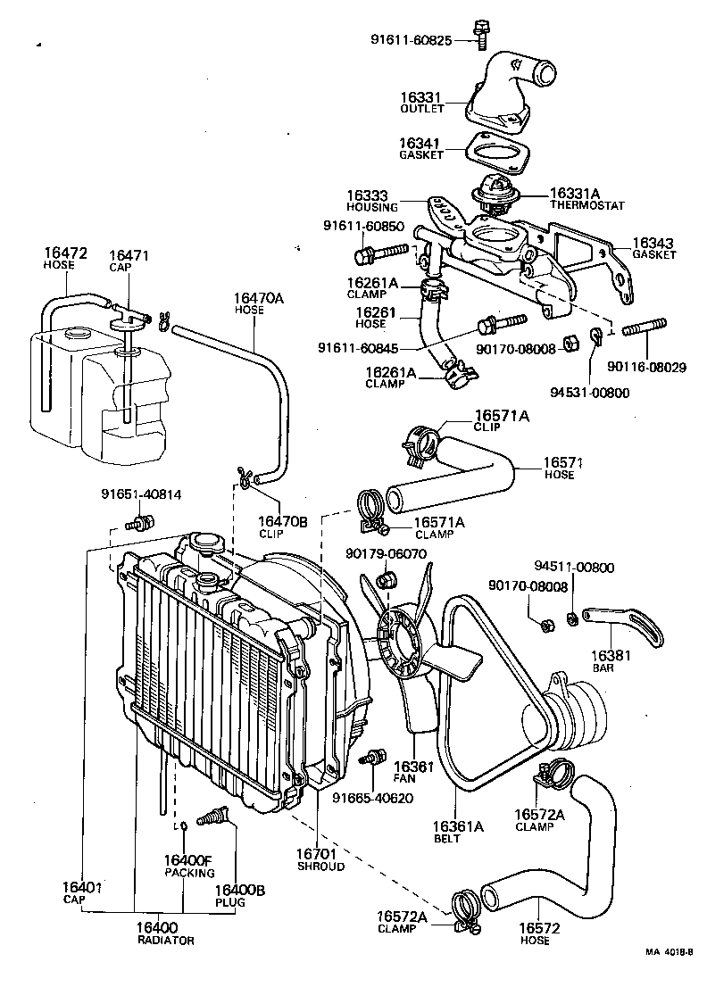 85339-14010 CAP SUB-ASSY, RESERVE TANK product image