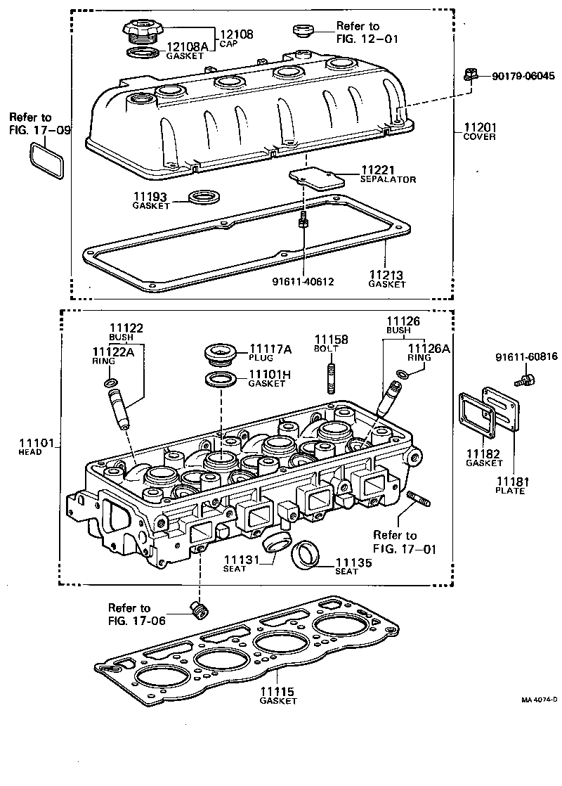 11101-19095 HEAD SUB-ASSY, CYLINDER product image