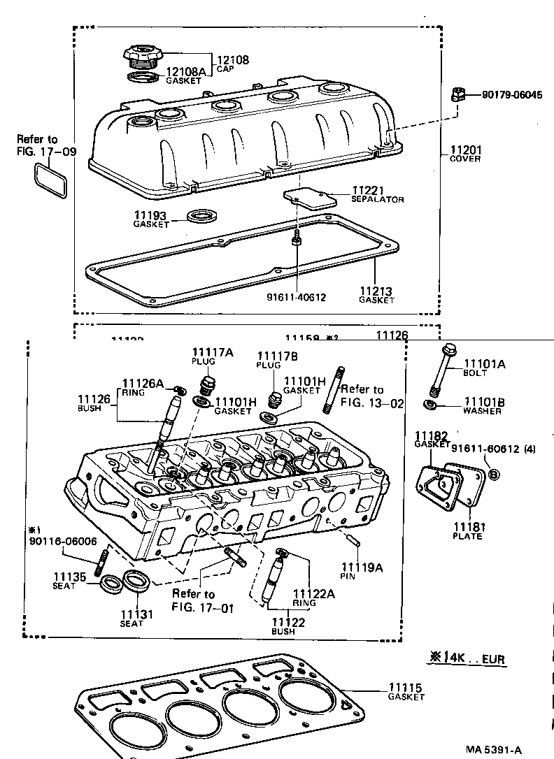 11101-29279 HEAD SUB-ASSY, CYLINDER product image