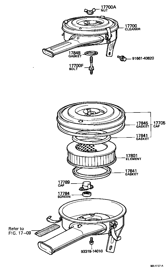 17700-44451 CLEANER ASSY, AIR product image