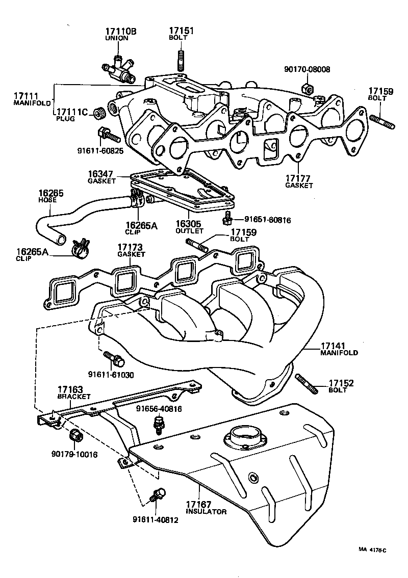 17110-13060 MANIFOLD ASSY product image