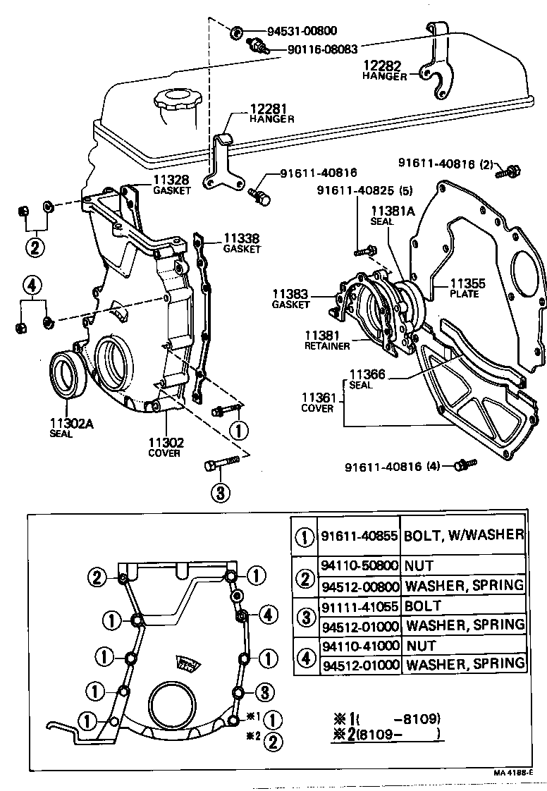 11321-44021 COVER SUB-ASSY, TIMING CHAIN OR BELT product image