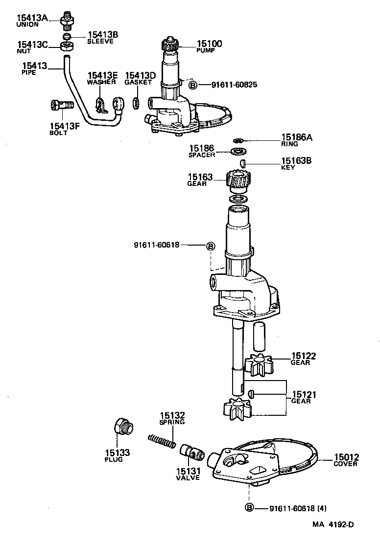 15100-42010 PUMP ASSY, OIL product image