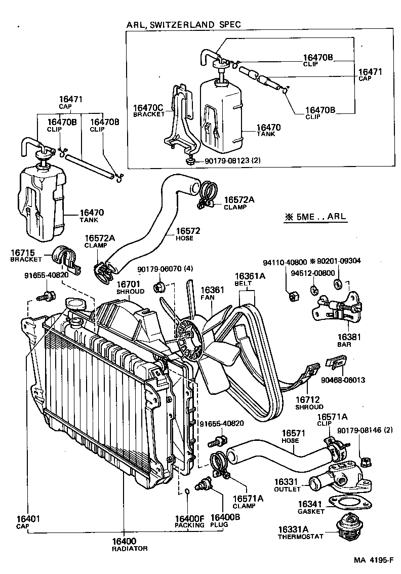 16264-54010 HOSE, WATER BY-PASS, NO.2 product image