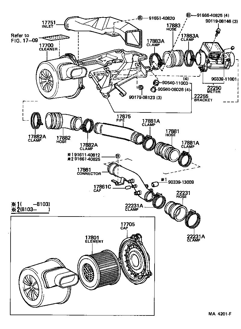 17700-41510 CLEANER ASSY, AIR product image