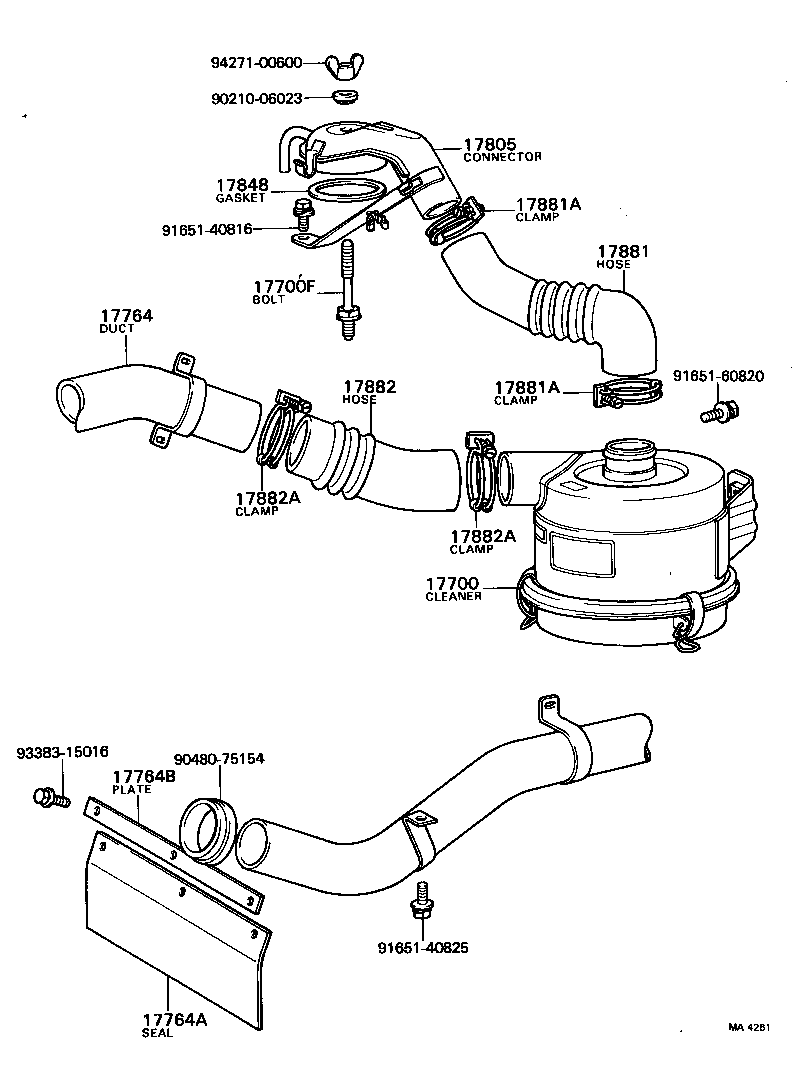 17700-56151 CLEANER ASSY, AIR product image