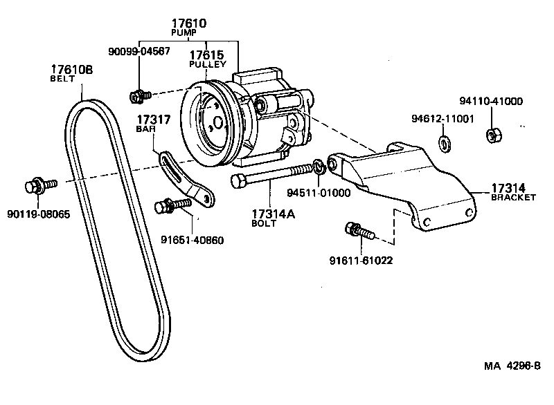 17610-13010 PUMP ASSY, AIR product image