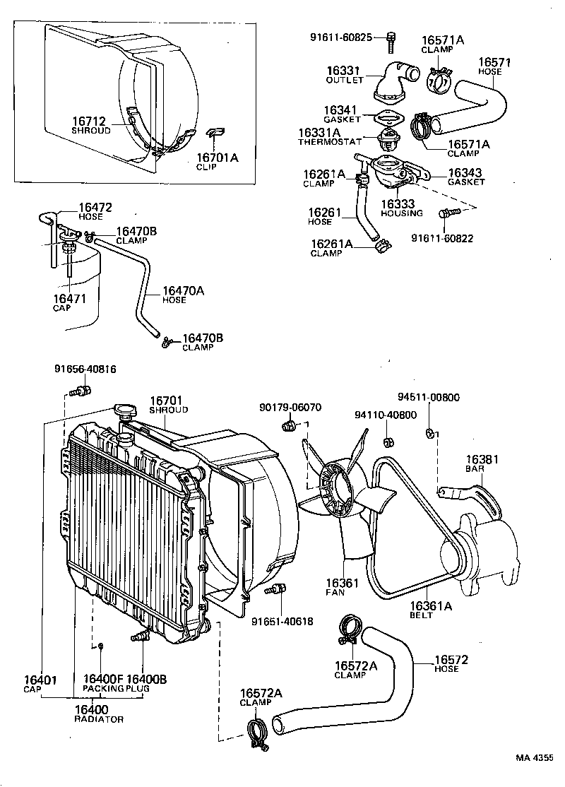 16331-45020 OUTLET, WATER product image