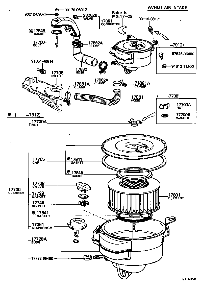 17710-54020 CLEANER ASSY, AIR product image