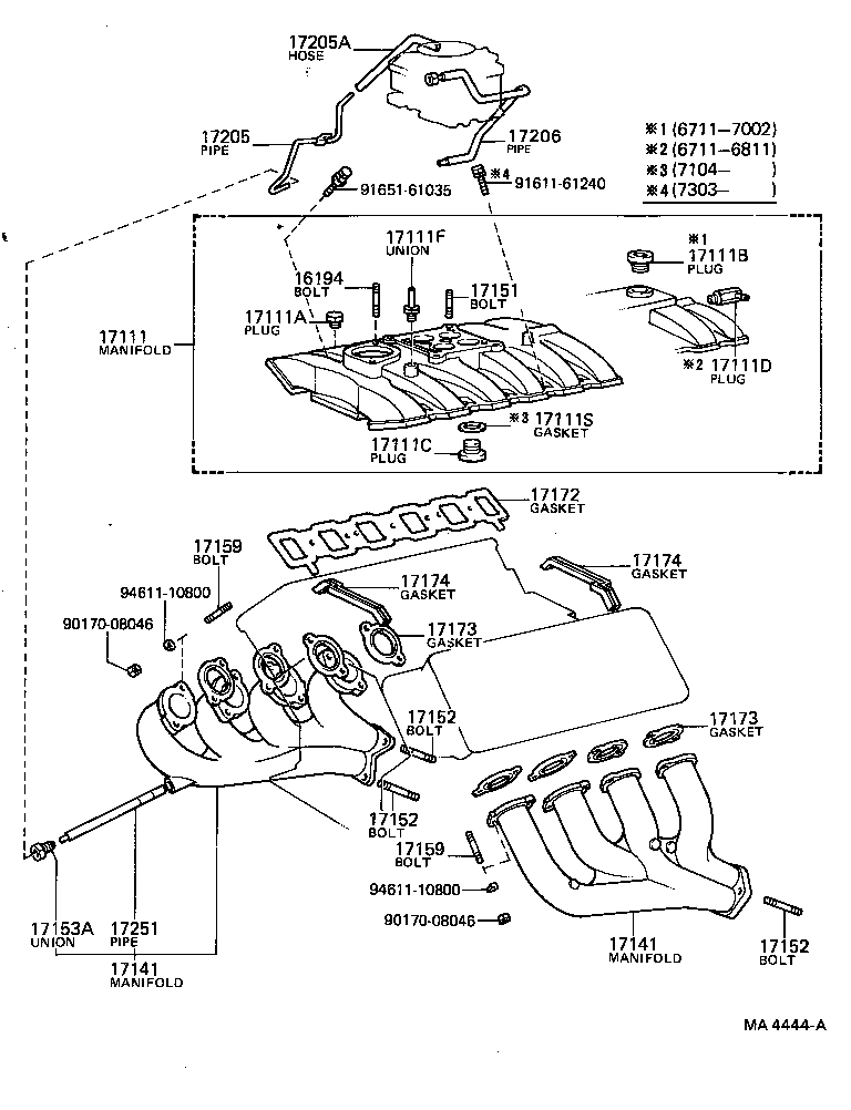 90116-08077 BOLT, STUD(FOR MANIFOLD TO CYLINDER HEAD) product image
