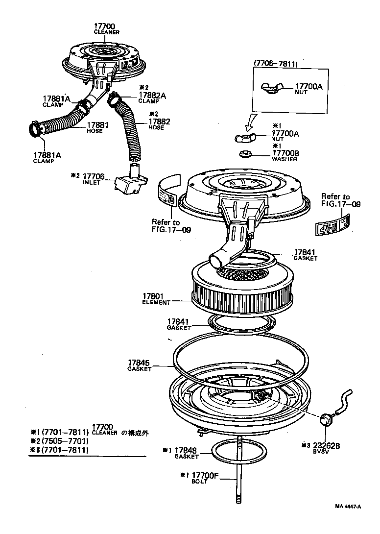 17700-52010 CLEANER ASSY, AIR product image