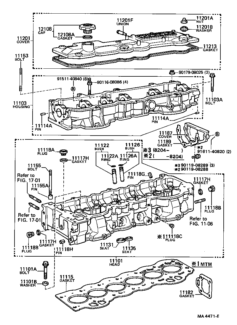 11101-49295 HEAD SUB-ASSY, CYLINDER product image