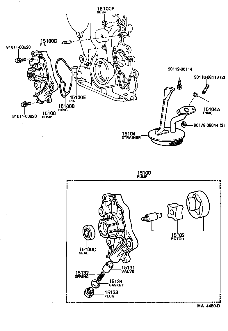 15149-54011 GASKET(FOR OIL STRAINER) product image