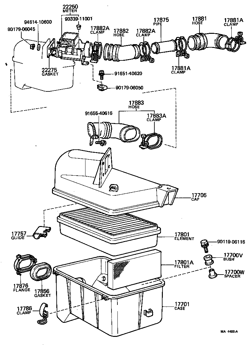 17700-37040 CLEANER ASSY, AIR product image