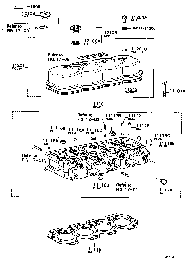 11101-39376 HEAD SUB-ASSY, CYLINDER product image