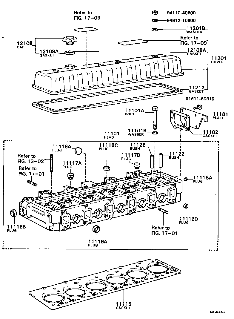 11101-59095 HEAD SUB-ASSY, CYLINDER product image