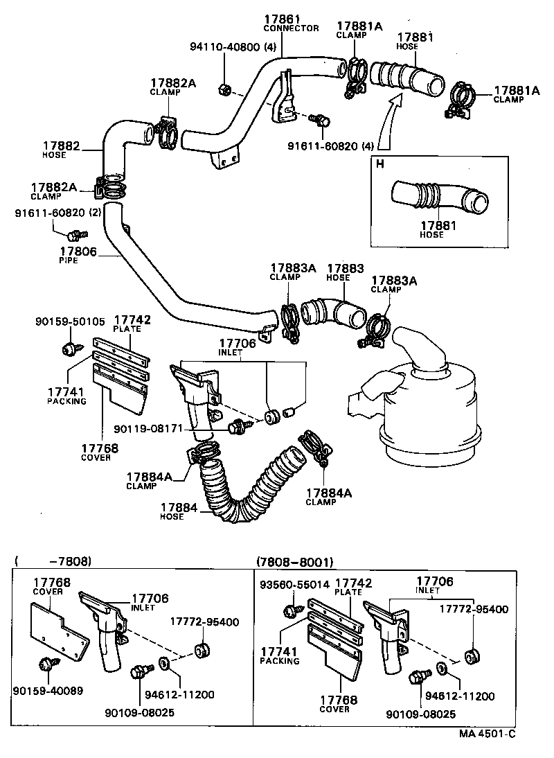 17700-44331 CLEANER ASSY, AIR product image