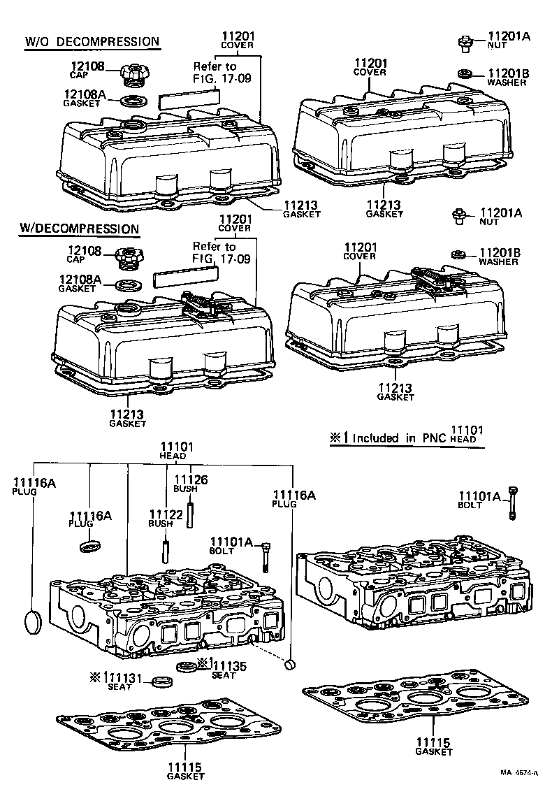 11101-77010 HEAD SUB-ASSY, CYLINDER product image