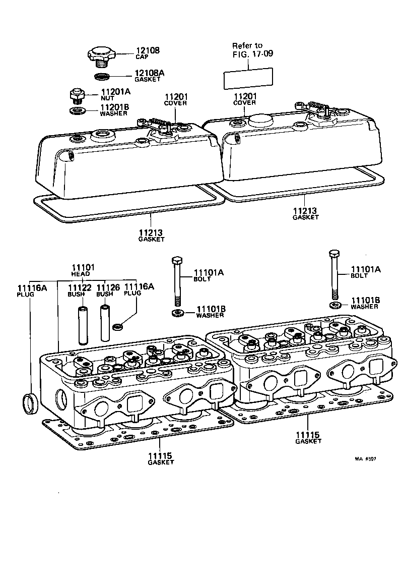 11101-77010 HEAD SUB-ASSY, CYLINDER product image
