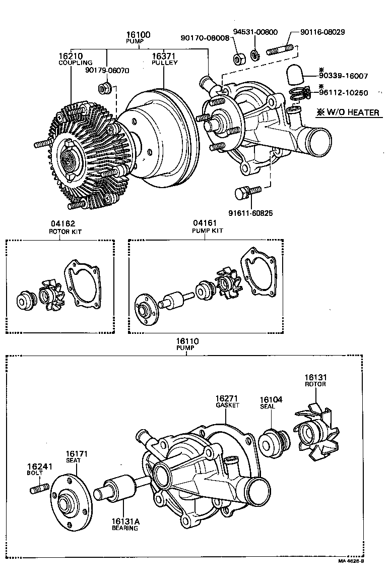 16193-13020 BOLT, STUD(FOR WATER PUMP COUPLING) product image