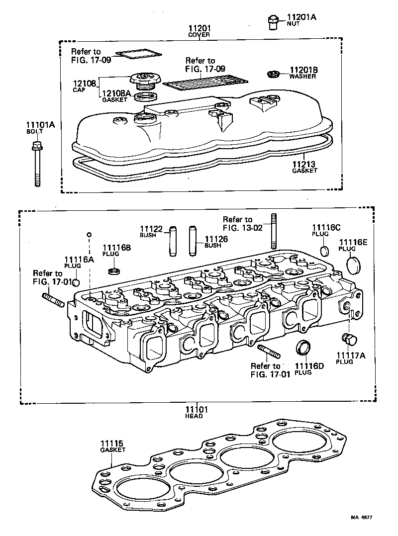 11101-39376 HEAD SUB-ASSY, CYLINDER product image