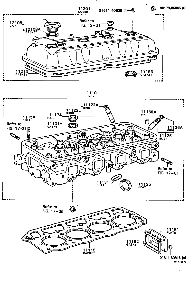 11101-49255 HEAD SUB-ASSY, CYLINDER product image