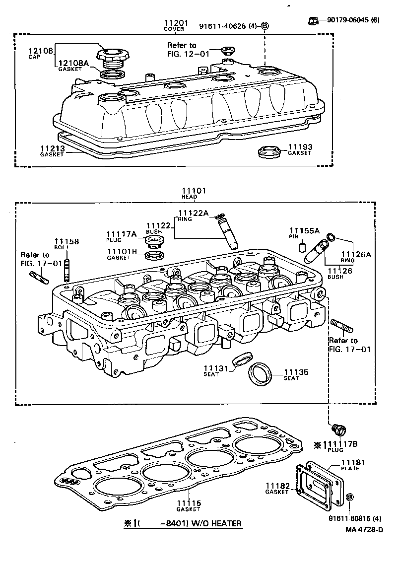 11101-29279 HEAD SUB-ASSY, CYLINDER product image