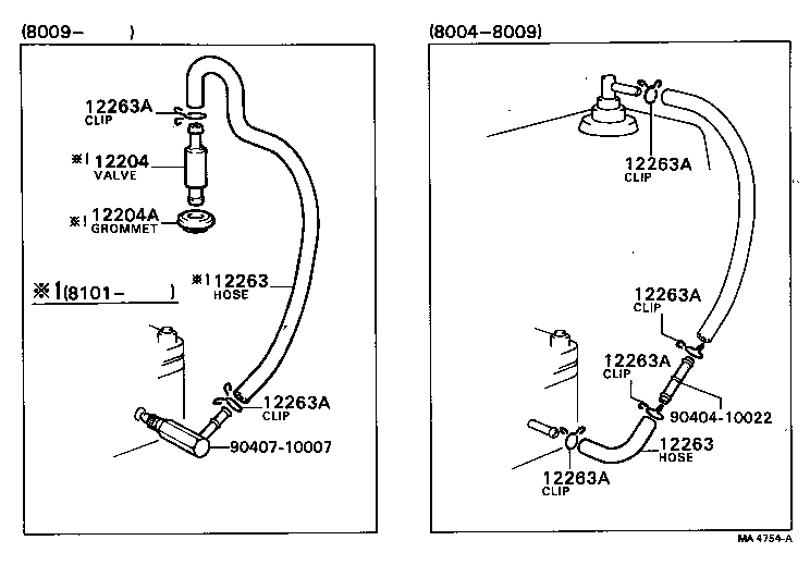 12204-45010 VALVE SUB-ASSY, VENTILATION product image