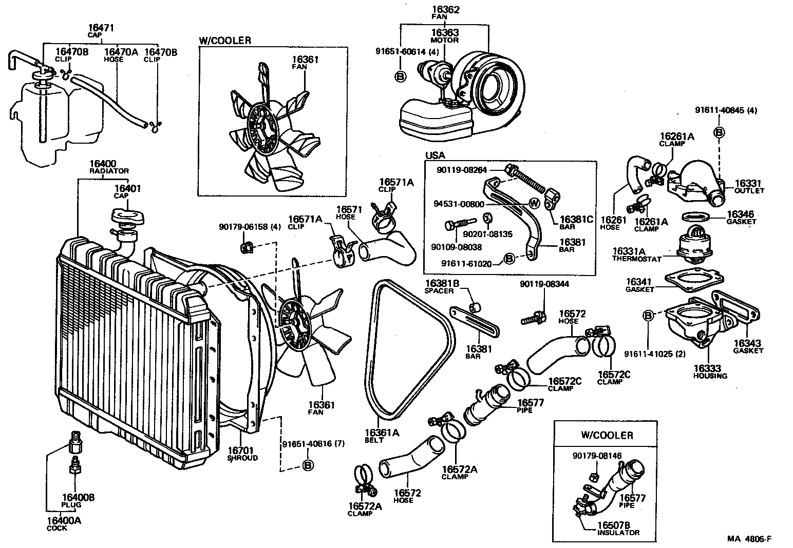 16360-61024 FAN, NO.2 product image