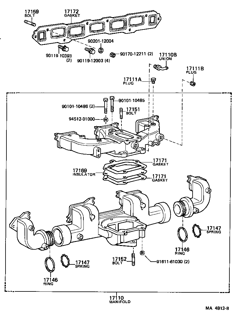 17100-61052 MANIFOLD ASSY product image