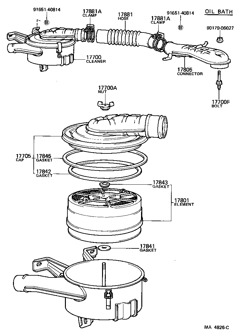 17700-68151 CLEANER ASSY, AIR product image