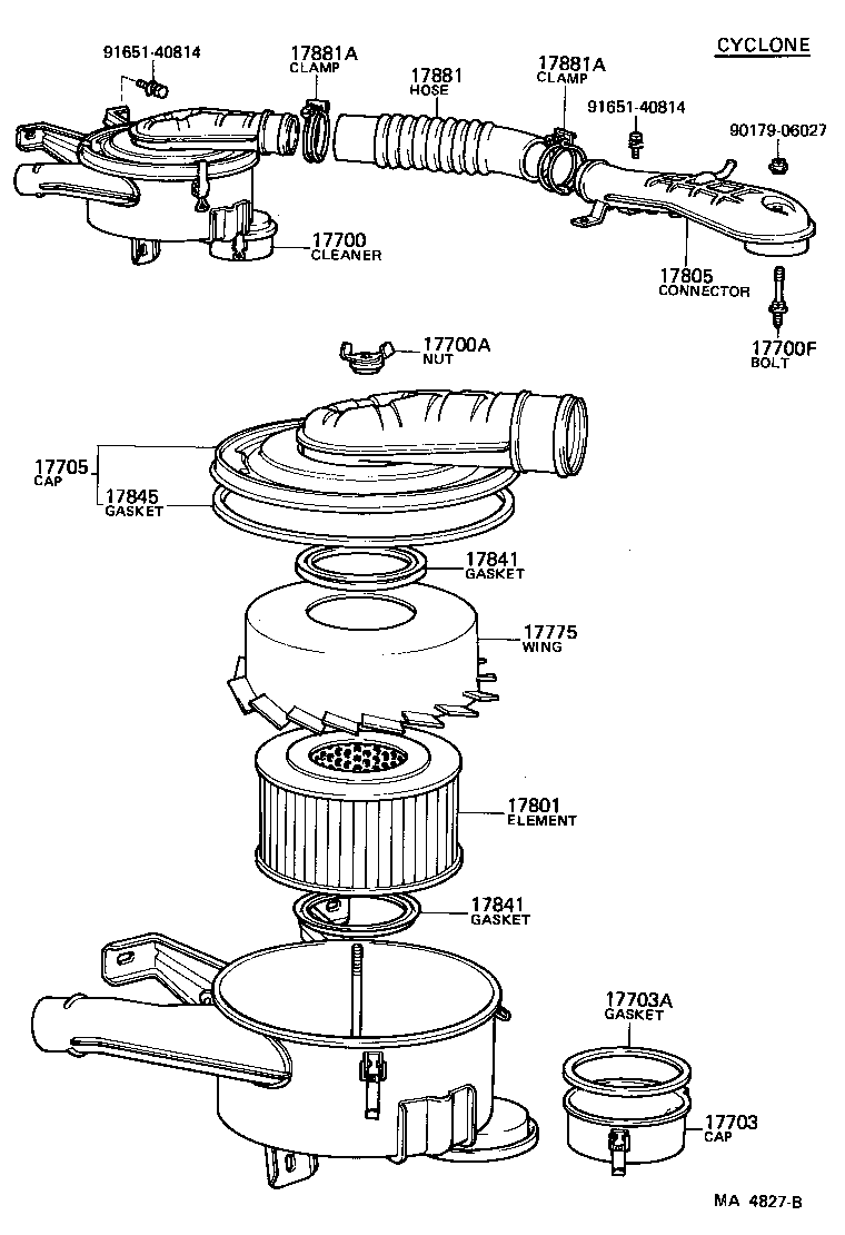 17700-68151 CLEANER ASSY, AIR product image