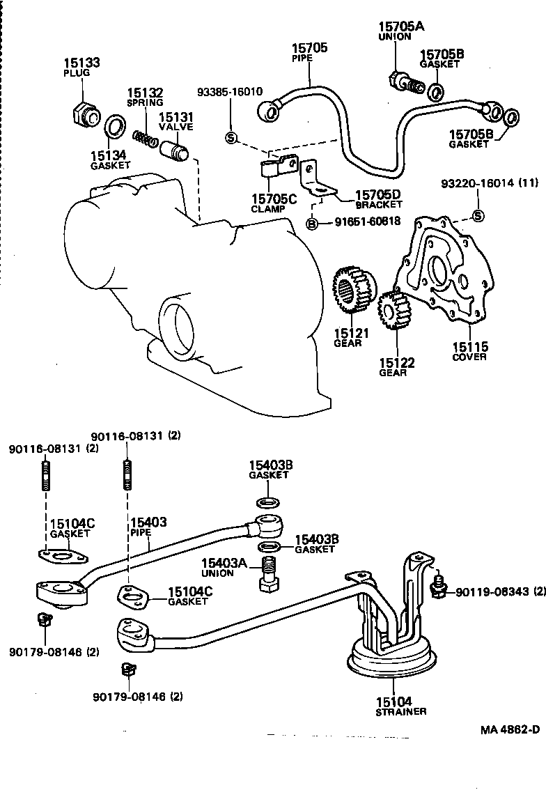 15012-78010 COVER SUB-ASSY, OIL PUMP product image