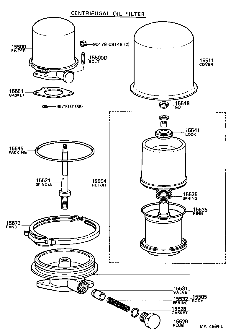 15661-78010 SPRING, COMPRESSION(FOR OIL FILTER) product image