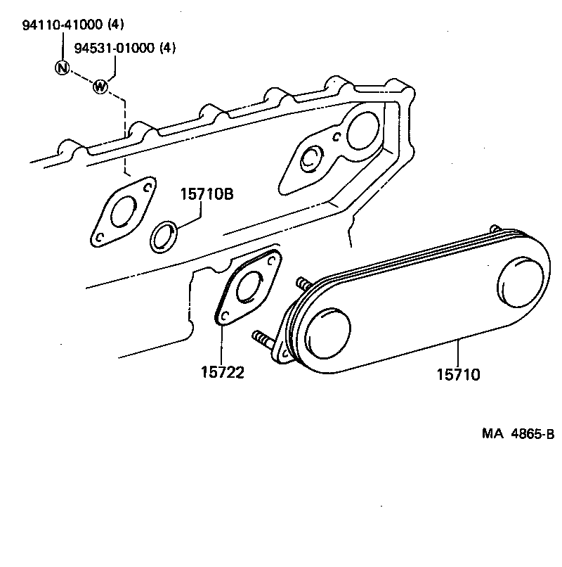 15710-61010 COOLER ASSY, OIL product image