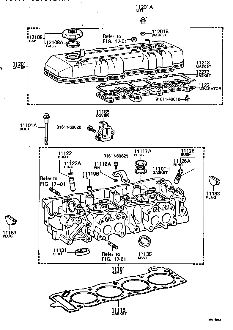11101-49255 HEAD SUB-ASSY, CYLINDER product image