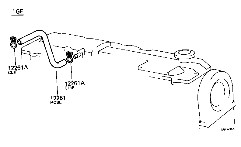 12204-70010 VALVE SUB-ASSY, VENTILATION product image