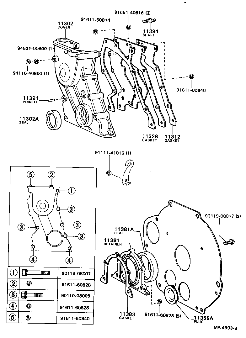 11321-54014 COVER SUB-ASSY, TIMING CHAIN OR BELT product image