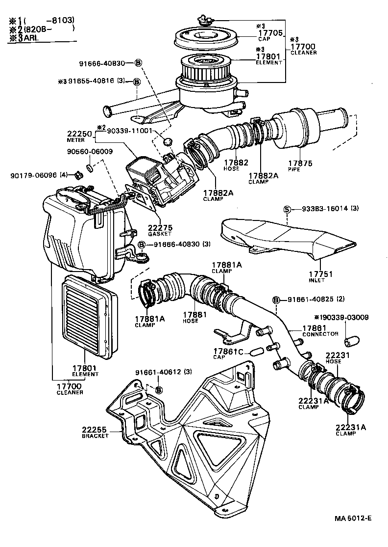 17705-37050 CAP SUB-ASSY, AIR CLEANER product image