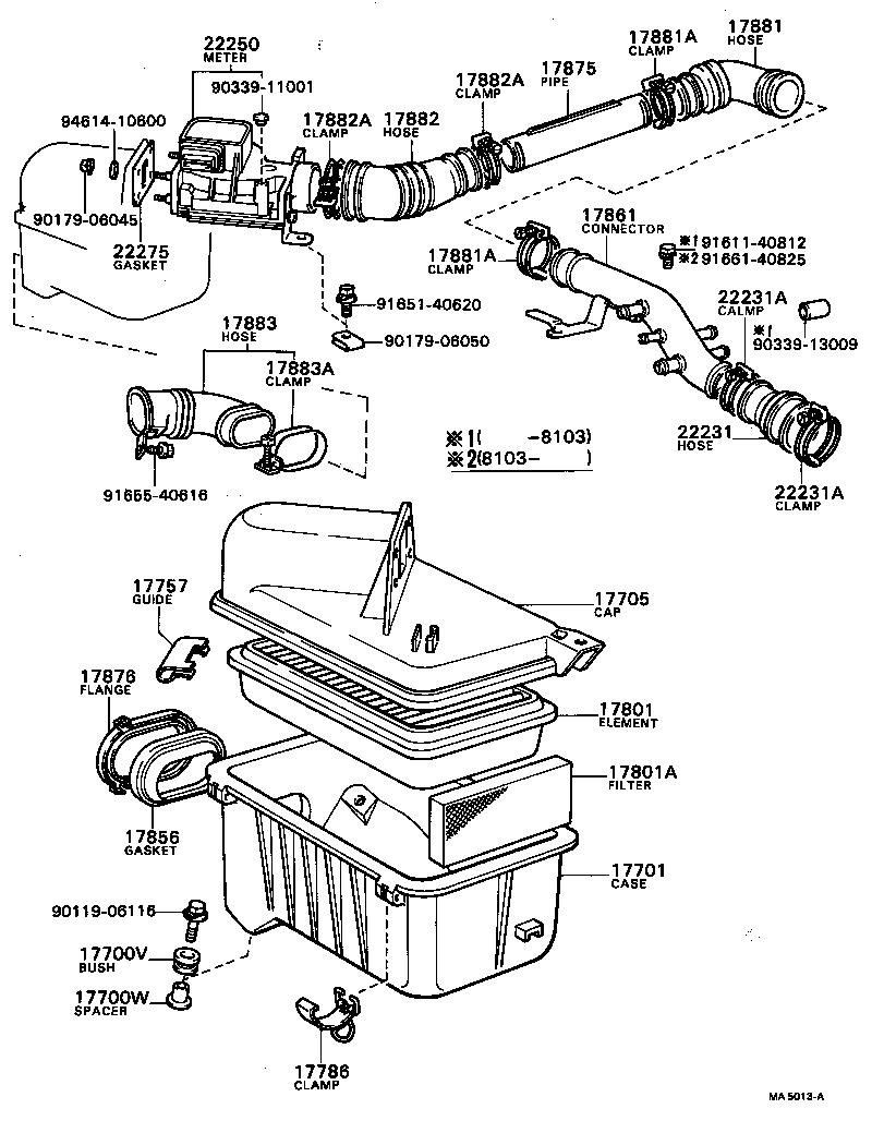 17700-37040 CLEANER ASSY, AIR product image