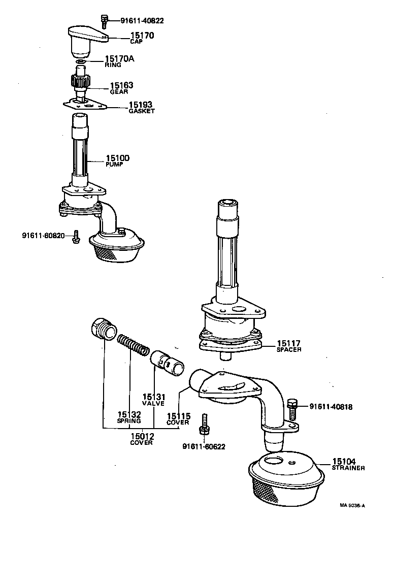 15102-70010 ROTOR SET, OIL PUMP product image